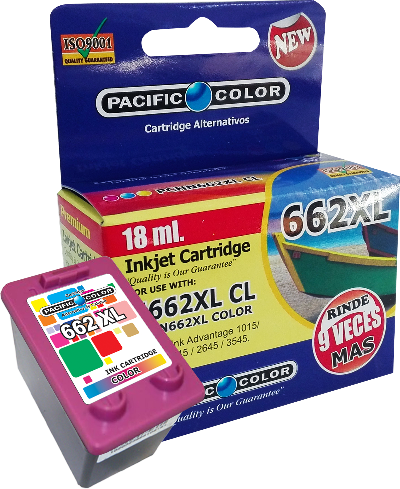 HP 662 XL Color Tinta Alternativa