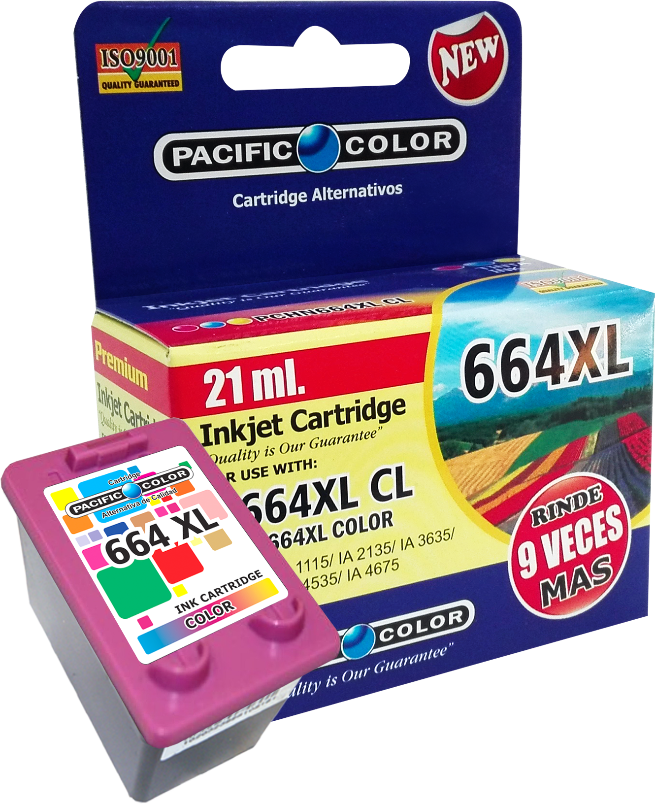 HP 664 XL Color Tinta Alternativa