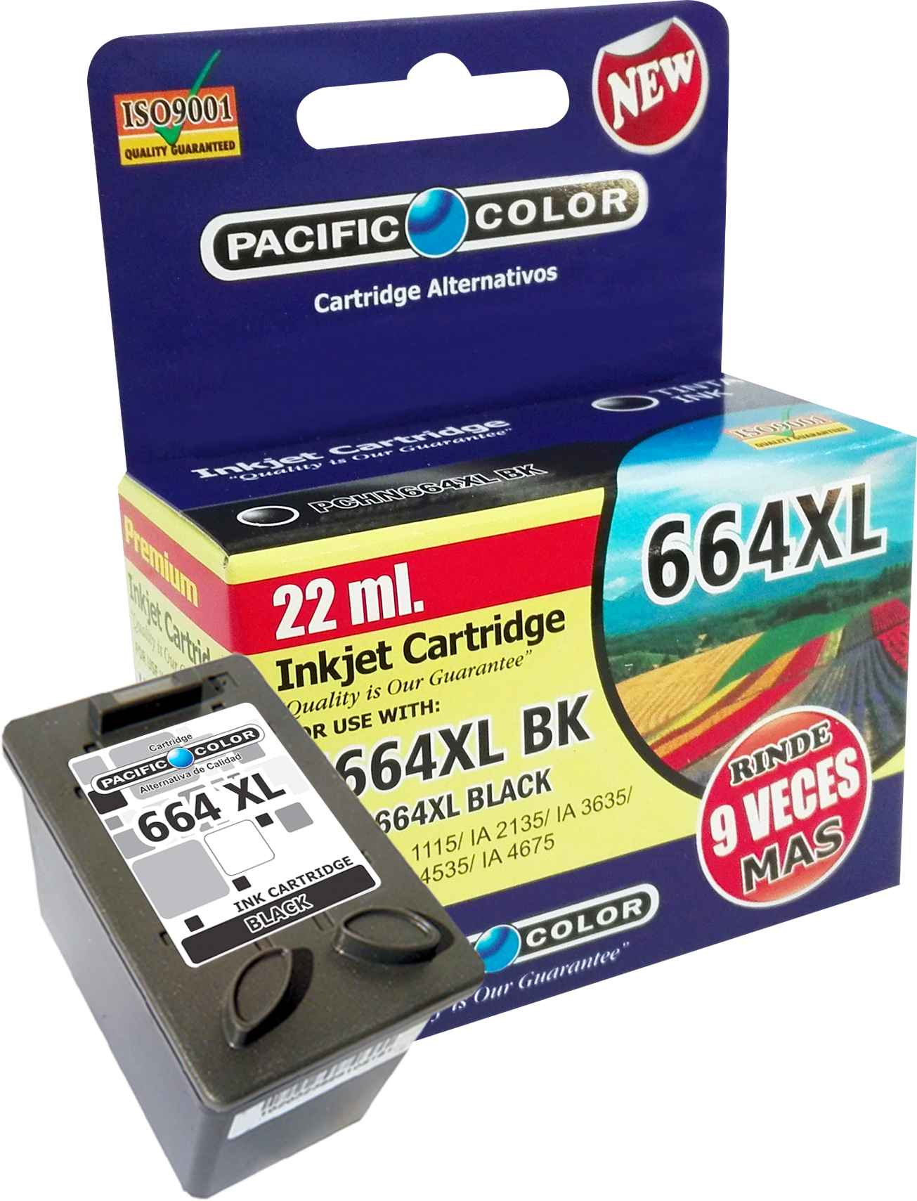 HP 664 XL Negro Tinta Alternativa